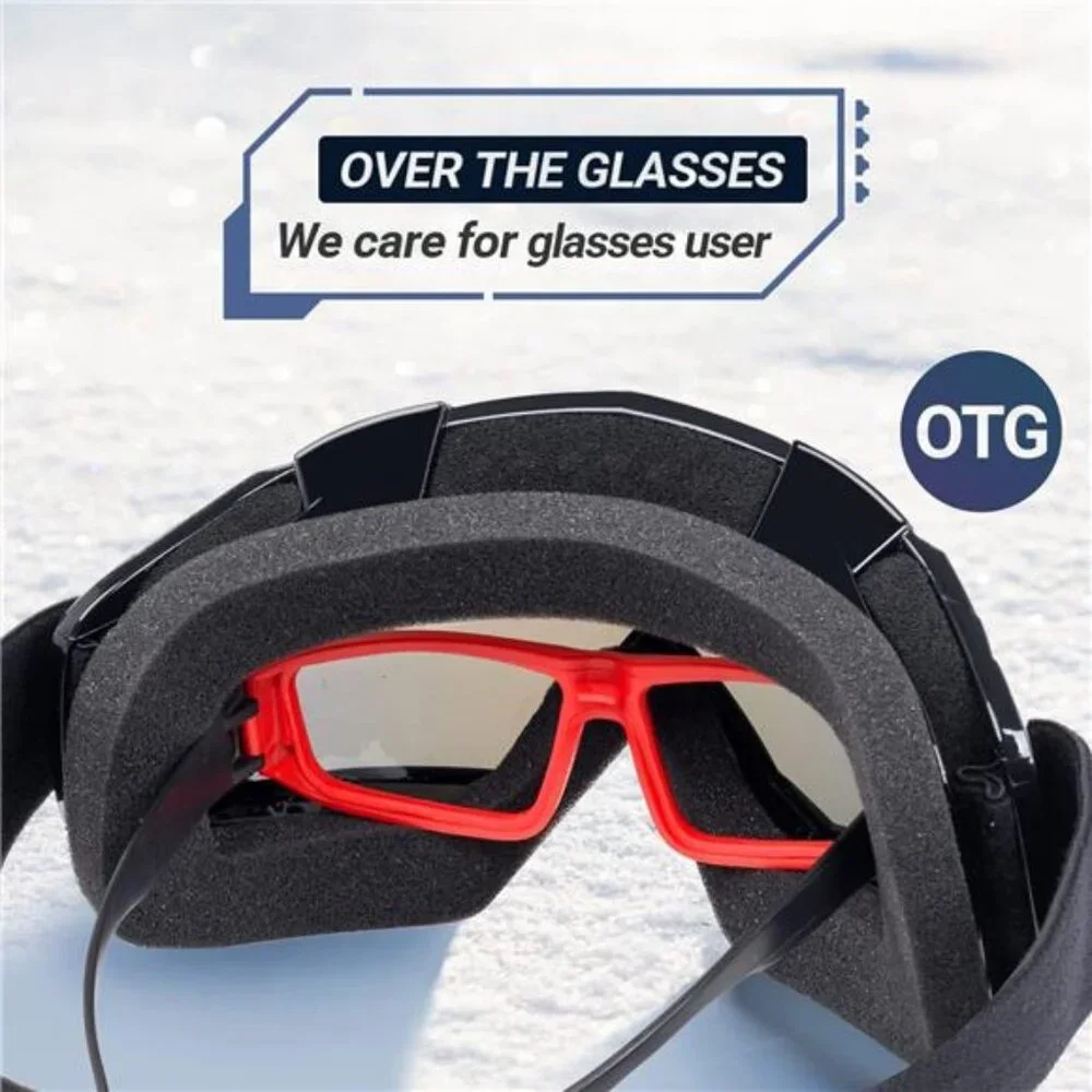 Adult Ski Goggles Snowboard Snowmobile Wide View Anti Fog UV Protection 2 Pack